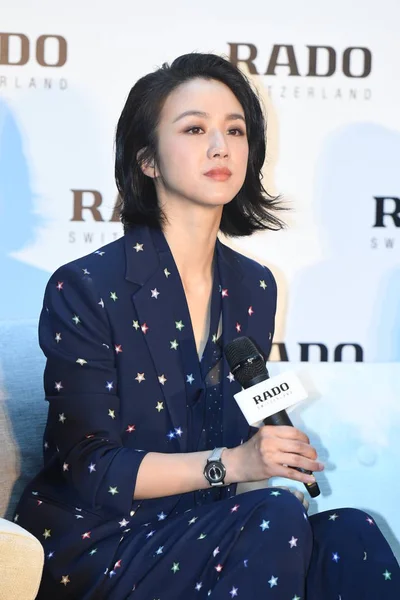 Actriz China Tang Wei Asiste Evento Promocional Para Relojes Rado — Foto de Stock