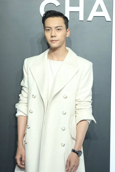 Cantor Ator Hong Kong William Chan Posa Festa Chanel J12 — Fotografia de Stock