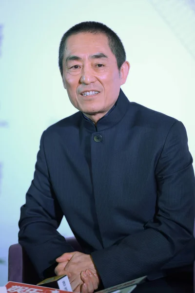 Director Chino Zhang Yimou Asiste Una Conferencia Prensa Para Estreno —  Fotos de Stock