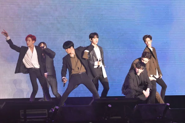 Members South Korean Boy Group Got7 Perform Fan Meeting Hong — Stock Photo, Image