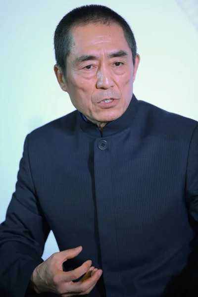 Diretor Chinês Zhang Yimou Participa Uma Conferência Imprensa Para Estreia — Fotografia de Stock