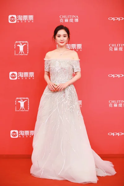 Chinese Actress Yang Arrives Red Carpet Opening Ceremony 20Th Shanghai — Stock Photo, Image