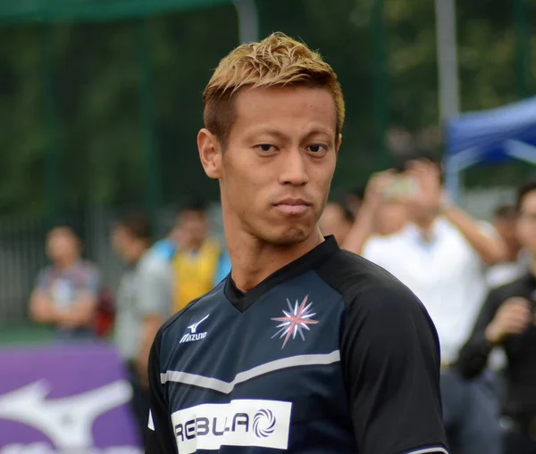 Japon Futbolcu Keisuke Honda Milan Haziran 2017 Şanghay Çin Bir — Stok fotoğraf