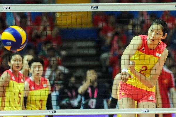 Zhu Ting Kina Toppar Mot Ryssland Den Pool Grupp Matchar — Stockfoto