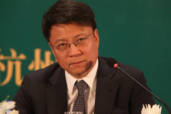 Сунь Хунбинь Основатель Председатель Sunac China Holdings Ltd Принял Участие — стоковое фото