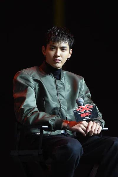 中国俳優クリス呉 Yifan 彼の映画のプレミアのための記者会見に出席 Xxx ザンダー ケージのリターン 2017 — ストック写真