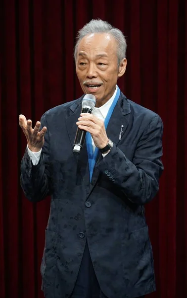 Cantante Compositora Japonesa Tanimura Shinji Asiste Una Conferencia Prensa Para — Foto de Stock