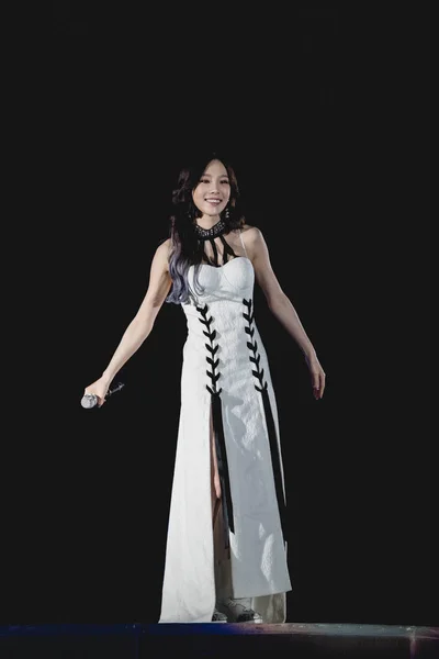 Cantora Sul Coreana Kim Tae Yeon Mais Conhecida Como Taeyeon — Fotografia de Stock