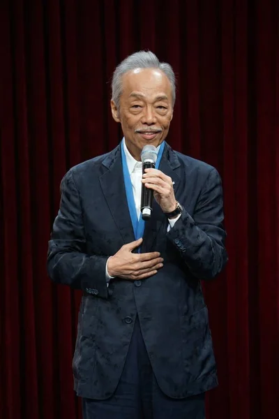 Japanska Sångare Låtskrivare Tanimura Shinji Sköter Presskonferens För Konsert Den — Stockfoto