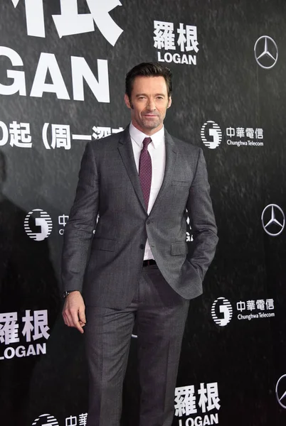 Australian Actor Hugh Jackman Poses Red Carpet Premiere His New — Stock Photo, Image