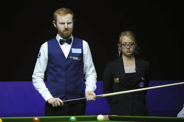 Anthony Mcgill Szkocji Uważa Strzał Tajlandii Meczu Grupy Podczas 2017 — Zdjęcie stockowe