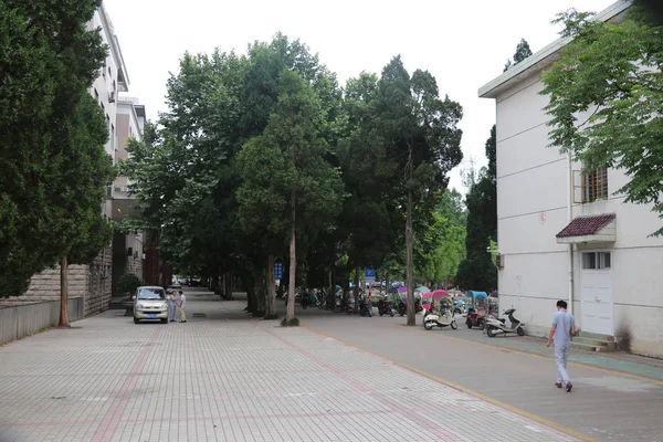 Blick Auf Die Maotanchang High School Vor Der Bevorstehenden Nationalen — Stockfoto