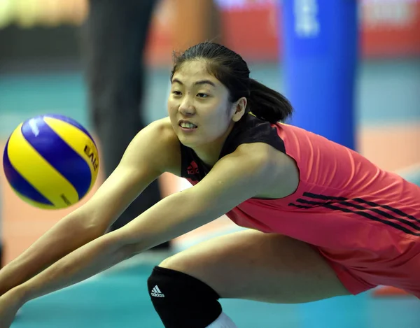 Gao China Saves Ball United States Pool Group Match Fivb — Stock Photo, Image