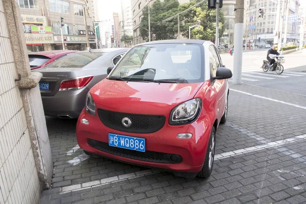 Mercedes Benz Smart Fortwo Car Sharing Service Togo Parked Road — Stock Photo, Image