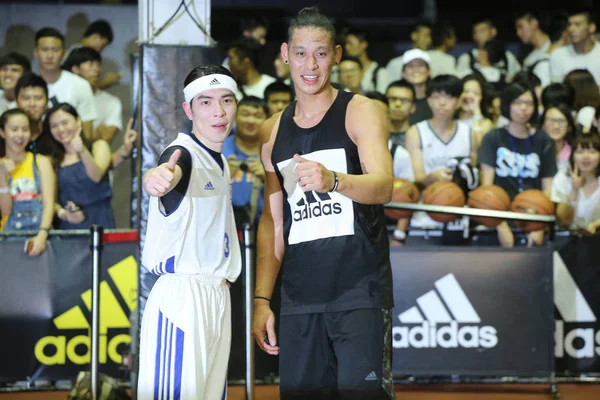 Taiwan Out Nba Star Jeremy Lin Brooklyn Nets Right Taiwanese — Stock Photo, Image