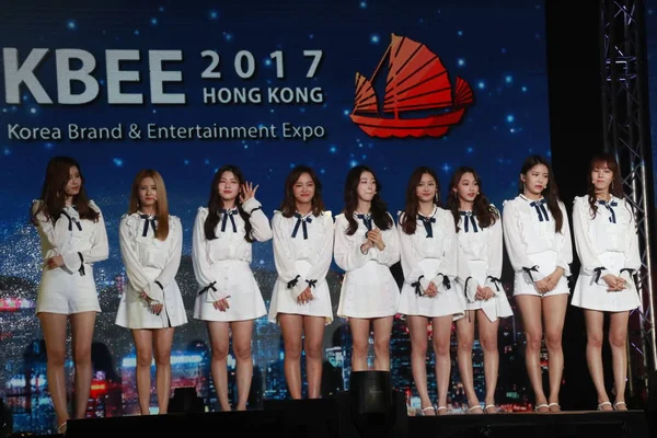 Membri Del Gruppo Femminile Sudcoreano Gugudan Partecipano Evento Lancio Hong — Foto Stock