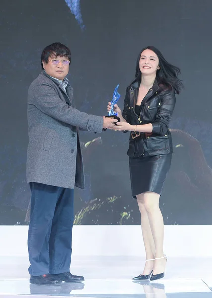 Chinese Actrice Yao Chen Gelijk Woont 2017 Wij Media Ceremonie — Stockfoto