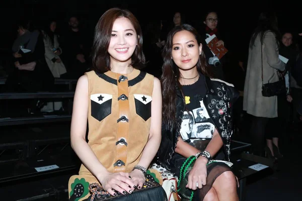 Chanteuse Actrice Charlene Choi Duo Pop Hongkongais Twins Gauche Assiste — Photo