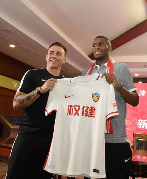 Talyan Baş Teknik Direktörü Fabio Cannavaro Tianjin Quanjian Futbol Kulübü — Stok fotoğraf