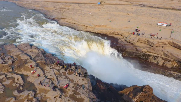 Blick Auf Den Hukou Wasserfall Gelben Fluss Kreis Provinz Shanxi — Stockfoto