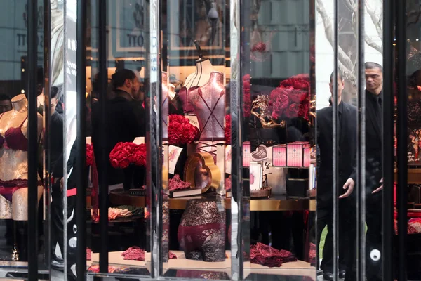 Vista Della Lingerie Mostra Nel Flagship Store Victoria Secret Huaihai — Foto Stock