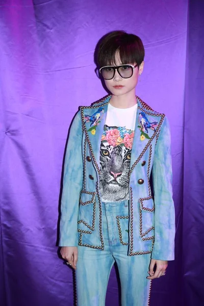 Cantante Chino Yuchun Asiste Desfile Moda Gucci Durante Semana Moda — Foto de Stock
