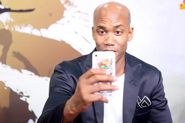 Amerikanischer Basketballspieler Stephon Xavier Marbury Nimmt Einer Pressekonferenz Des Beijing — Stockfoto