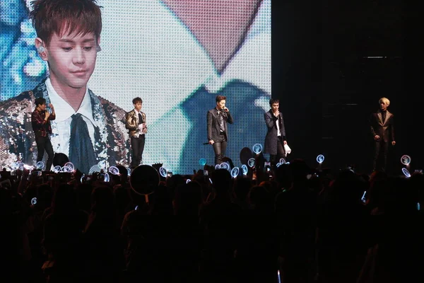 Members South Korean Boy Band Highlight Formerly Known Beast Perform — Stock Photo, Image