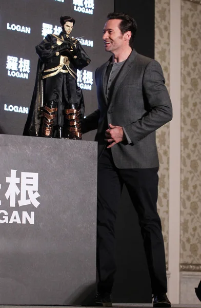 Actor Australiano Hugh Jackman Asiste Una Conferencia Prensa Para Primer — Foto de Stock