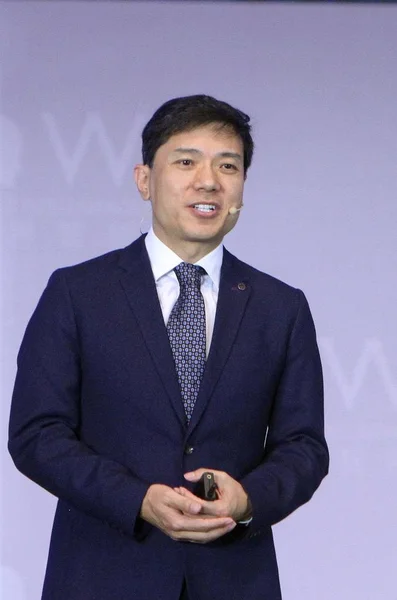 Robin Yanhong Styrelseordförande Och För Baidu Talar Vid Det Viktigaste — Stockfoto