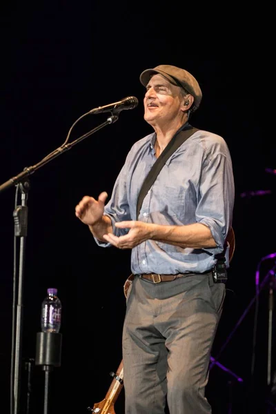 American Singer Songwriter James Taylor Performs Concert Hong Kong China — Stock Photo, Image