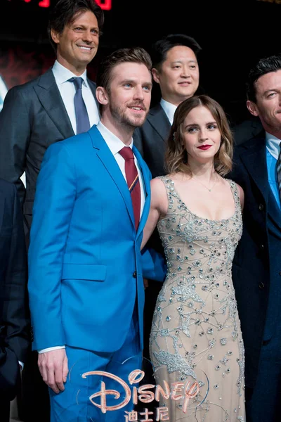 Brytyjska Aktorka Emma Watson Prawo Angielski Aktor Jonathan Daniel Dan — Zdjęcie stockowe