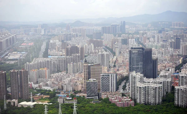 Vista Edificios Residenciales Gran Altura Edificios Oficinas Zona Shekou Del —  Fotos de Stock