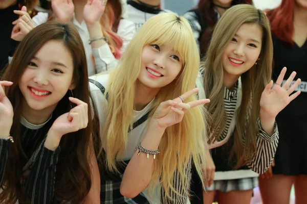 Membros Girl Group Sul Coreano Twice Participam Evento Promocional Para — Fotografia de Stock