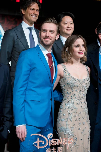 Actrice Britannique Emma Watson Droite Acteur Anglais Daniel Jonathan Dan — Photo