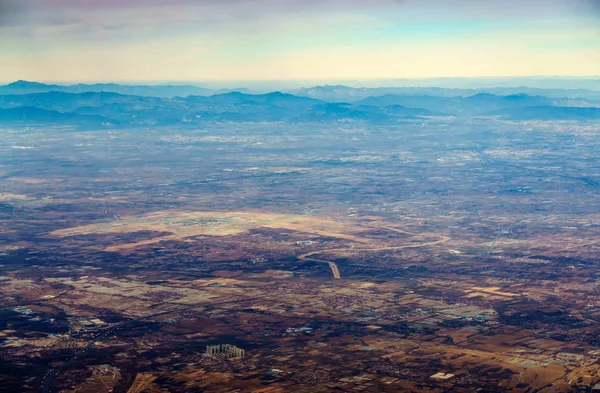 Aerial View Construction Site New Beijing Airport Beijing Daxing International — Stock Photo, Image