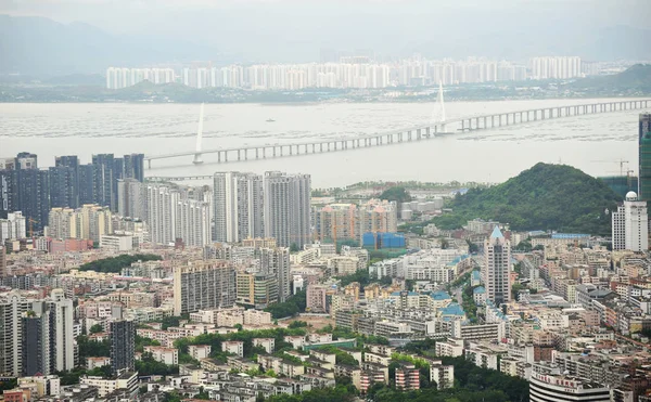 Tekintettel Sokemeletes Lakóépületek Irodaházak Shekou Területén Nanshan Kerület Shenzhen City — Stock Fotó