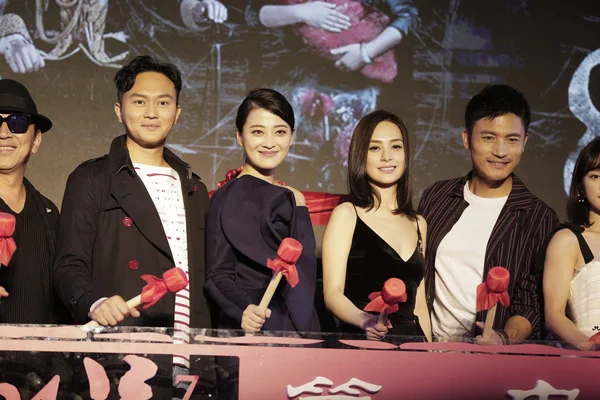 Gauche Droite Acteur Hongkongais Julian Cheung Actrice Chinoise Mei Ting — Photo