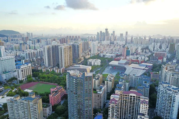 Vista Edificios Residenciales Gran Altura Edificios Oficinas Distrito Nanshan Ciudad — Foto de Stock