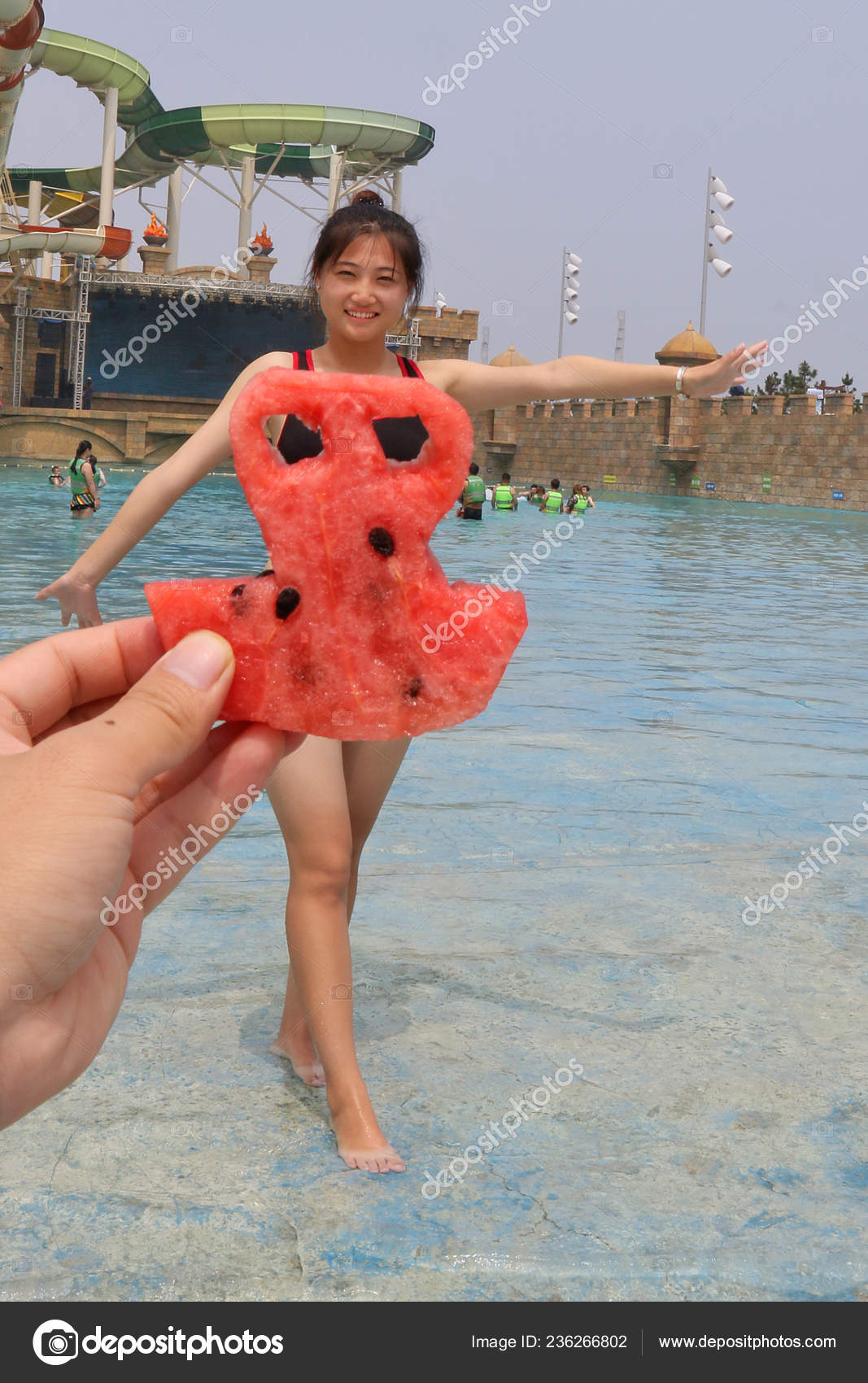 Happy Girl Poses Pool Boy Haves Stock Photo 546271657 | Shutterstock