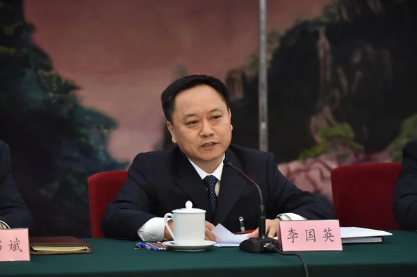 Guoying Guvernör Anhui Provinsen Även Ersättare Till Den Femte Sessionen — Stockfoto