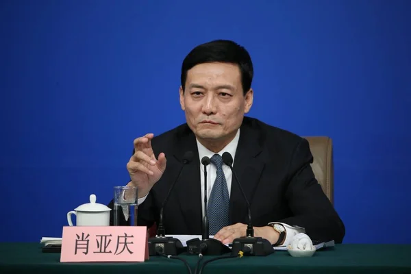 Xiao Yaqing Ředitel Státních Aktiv Dohled Správu Komise Sasac Účastní — Stock fotografie