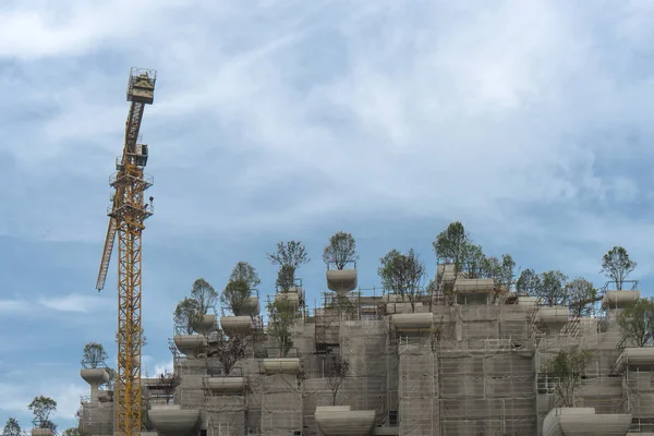 Edificios Gran Altura Con Terrazas Diferentes Alturas Apodados Como Los —  Fotos de Stock