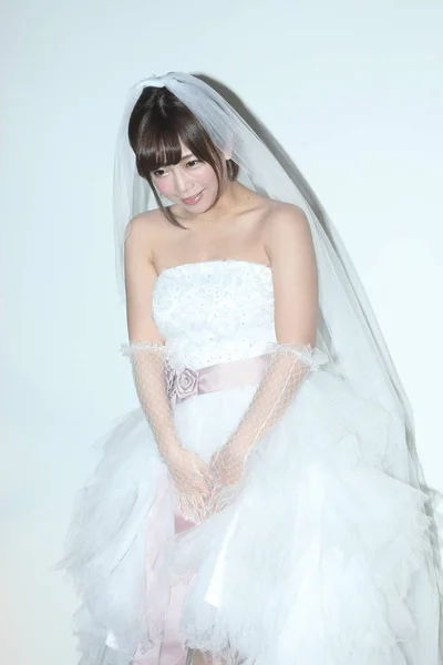 Japoński Idol Modelu Mana Sakura Uczęszcza Konferencja Prasowa Promująca Jej — Zdjęcie stockowe