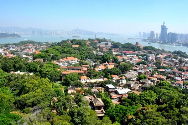 Vista Ilha Gulangyu Cidade Xiamen Sudeste Província Fujian Agosto 2015 — Fotografia de Stock