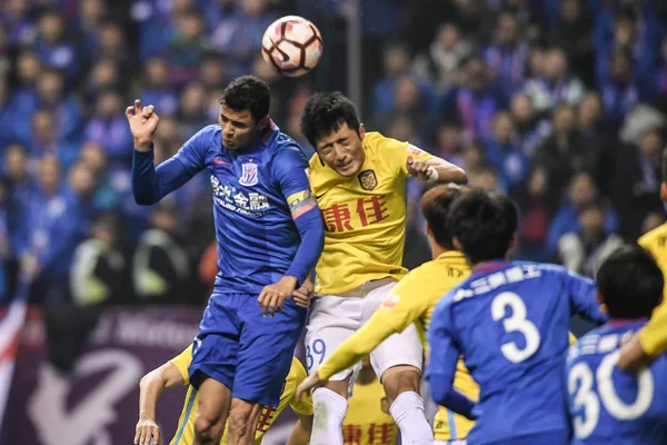 Giovanni Moreno Shanghai Greenland Shenhua Lewym Górnym Rogu Wyzwania Yang — Zdjęcie stockowe