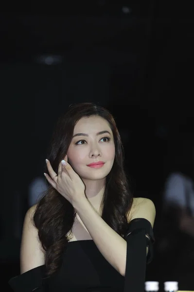Hong Kong Modelka Aktorka Lynn Hung Uczęszcza 2017 Turystyka Miss — Zdjęcie stockowe
