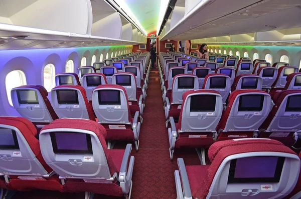 Interior View Jet Plane Boeing 787 Dreamliners Painted Picture Kung — Stock Photo, Image
