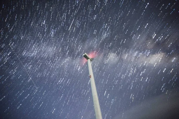 Paisaje Del Cielo Estrellado Sobre Región Pastizales Hongyang Condado Taijiang —  Fotos de Stock