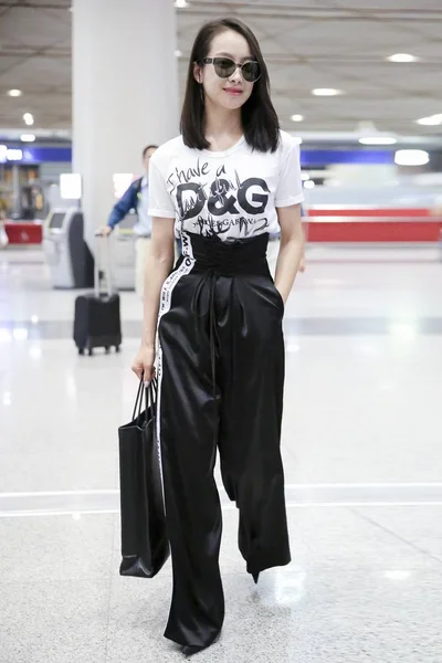 Chinese Singer Actress Victoria Song Song Qian Pictured Beijing Capital — Stock Photo, Image